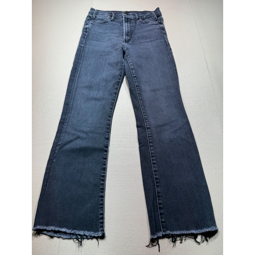 Mother The Hustler Ankle Fray Jeans Encounters‎ At Night Grey High Rise Flare 26